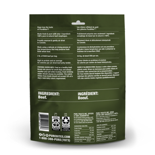 PureBites Freeze Dried Beef jerky Dog Treats