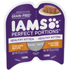 Iams Perfect Portions Healthy Kitten Chicken Pate Wet Cat Food Tray