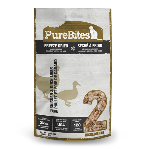 PureBites Freeze Dried Chicken & Duck Liver Cat Treats