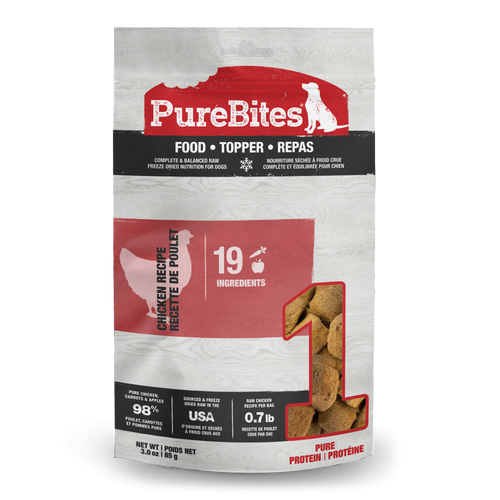 PureBites Dog Food Topper Chicken Recipe