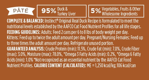 Instinct Grain-Free Duck Formula Canned Cat Food