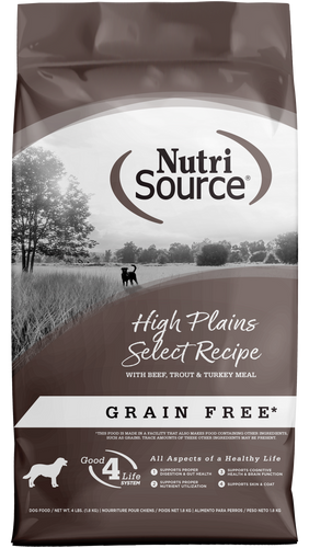 NutriSource Grain Free High Plains Dry Dog Food