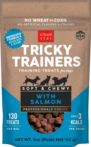 Cloud Star Tricky Trainers Chewy Salmon Dog Treats