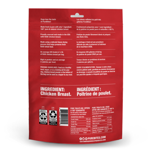 PureBites Freeze Dried Chicken Breast Dog Treats
