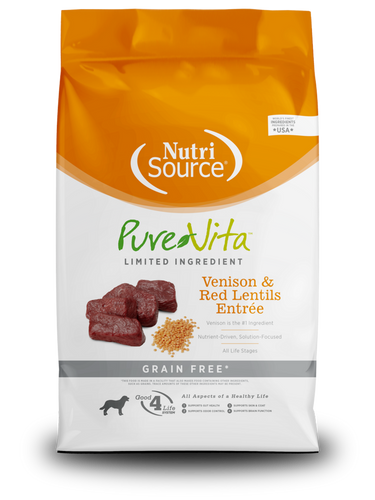 PureVita Grain Free Venison & Red Lentils Entree Dry Dog Food
