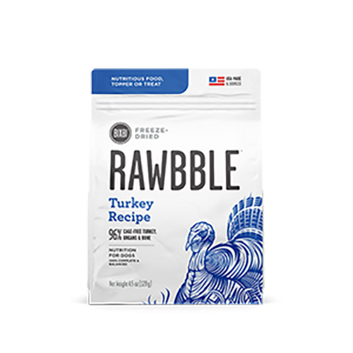 Bixbi Rawbble Freeze Dried Turkey Dog Food