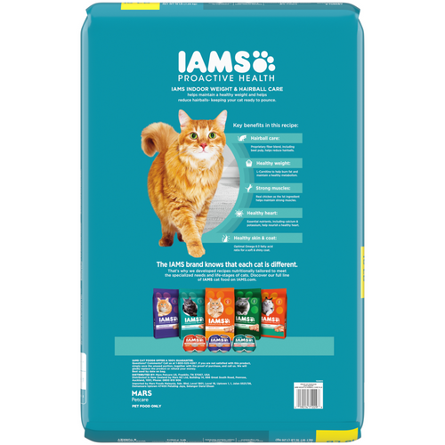 Iams Proactive Health Indoor Weight and Hairball Care Dry Cat Food