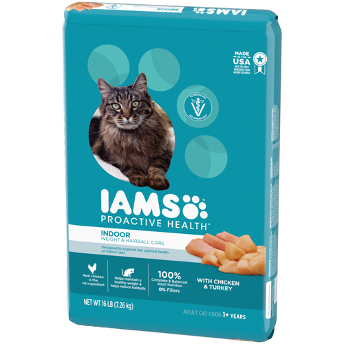 Iams Proactive Health Indoor Weight and Hairball Care Dry Cat Food