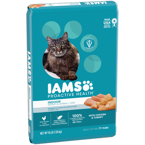 Iams Proactive Health Indoor Weight and Hairball Care Dry Cat Food