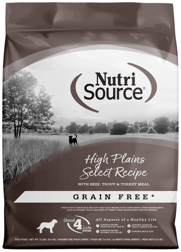 NutriSource Grain Free High Plains Dry Dog Food