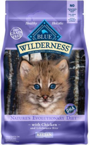 Blue Buffalo Wilderness Kitten High-Protein Grain-Free Chicken Recipe Dry Cat Food