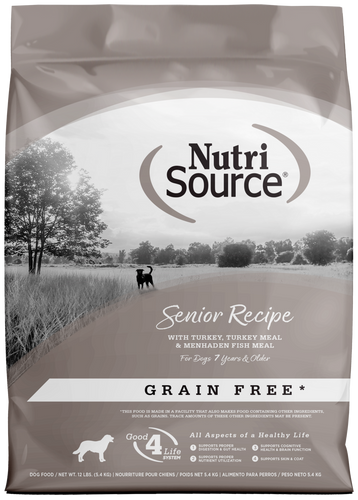 NutriSource Grain Free Senior Recipe Dry Dog Food