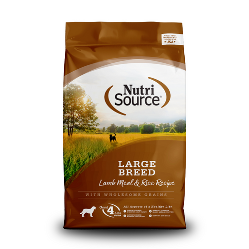 NutriSource Large Breed Adult Lamb & Rice Dry Dog Food