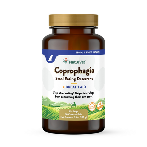 NaturVet Coprophagia Deterrent Plus Breath Aid Dog Tablets