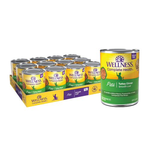 Wellness Complete Health Pate Turkey Dinner Wet Cat Food