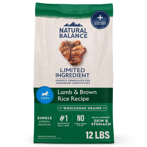 Natural Balance Limited Ingredient Puppy Dry Dog Food, Lamb & Brown Rice Recipe
