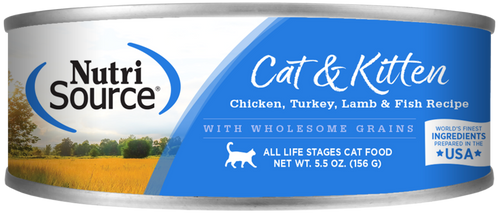 NutriSource Cat & Kitten Chicken, Turkey, Lamb & Fish Formula
