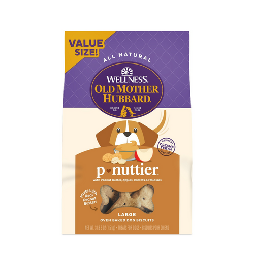 Old Mother Hubbard Crunchy Classic Natural P-Nuttier Large Biscuits Dog Treats