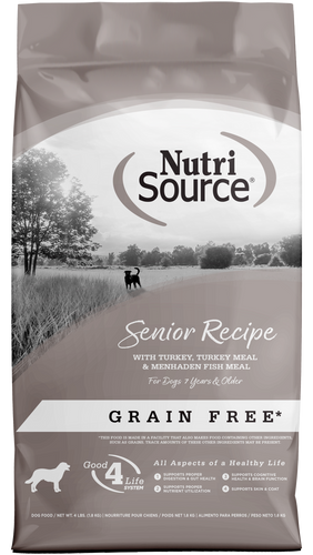 NutriSource Grain Free Senior Recipe Dry Dog Food