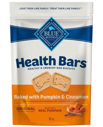 Blue Health Bars Baked With Pumpkin & Cinnamon Dog Treats