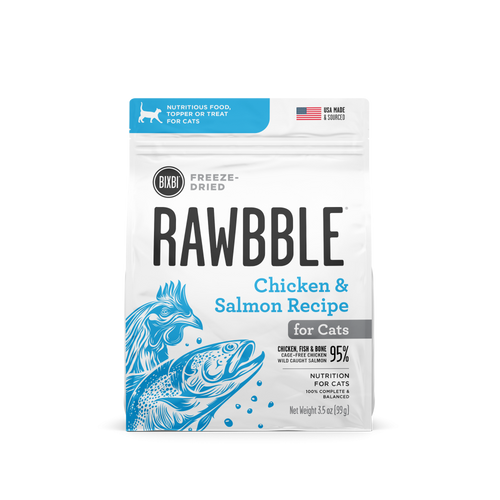 Bixbi Rawbble Chicken/Salmon Freeze Dried for Cats