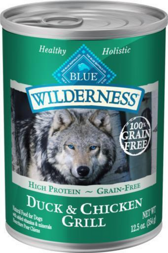 Blue Buffalo Wilderness High-Protein Grain-Free Duck & Chicken Grill Adult Canned Dog Food