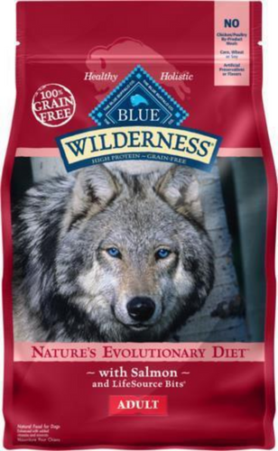 Blue Buffalo Wilderness Grain Free Natural Salmon Recipe Adult Dry Dog Food
