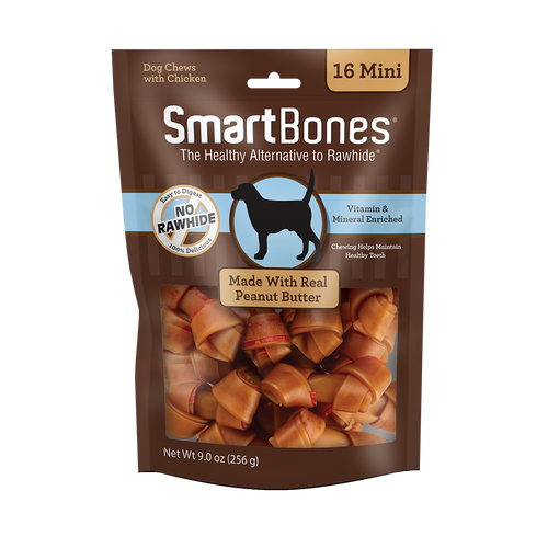 SmartBones Rawhide-Free Peanut Butter Dog Treats