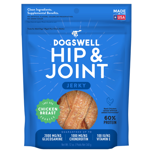 Dogswell Hip & Joint Jerky Chicken Breast Dog Treats