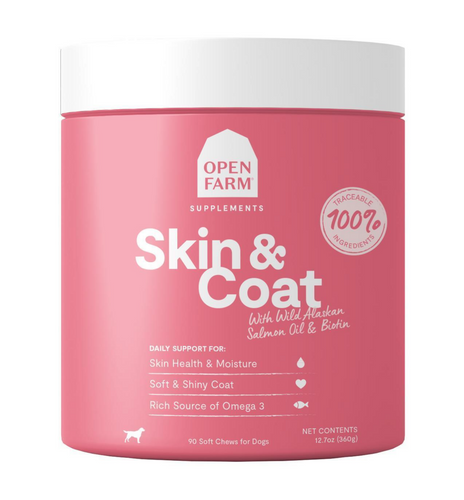 Open Farm Skin & Coat Supplement Dog Chews
