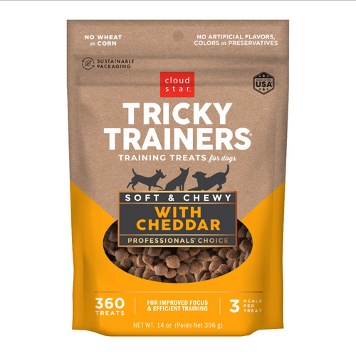 Cloud Star Tricky Trainers Soft & Chewy Cheddar Dog Treats