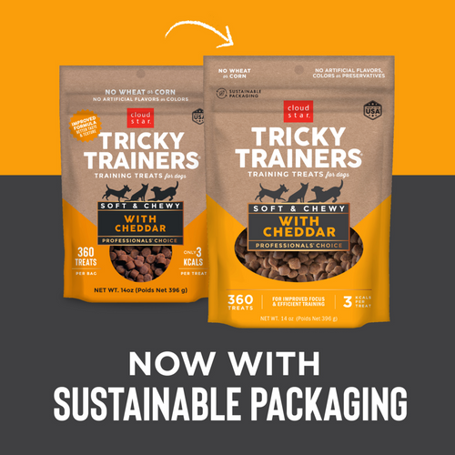 Cloud Star Tricky Trainers Soft & Chewy Cheddar Dog Treats