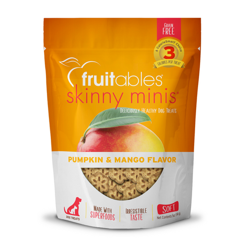 Fruitables Chewy Skinny Minis Pumpkin Mango Flavor Dog Treats