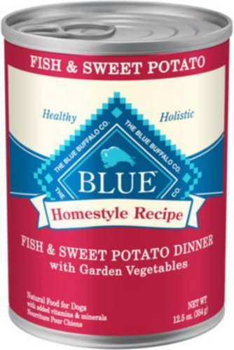 Blue Buffalo Homestyle Recipe Adult Fish & Sweet Potato Dinner with Garden Vegetables Canned Dog Food