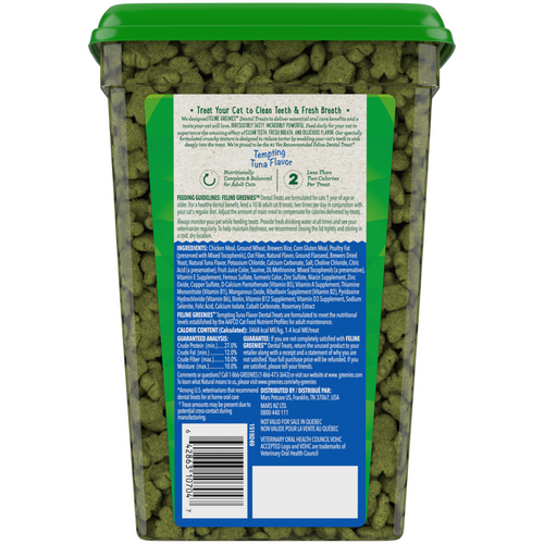 Greenies Feline Dental Tempting Tuna Flavor Cat Treats