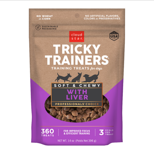 Cloud Star Tricky Trainers Soft & Chewy Liver Dog Treats