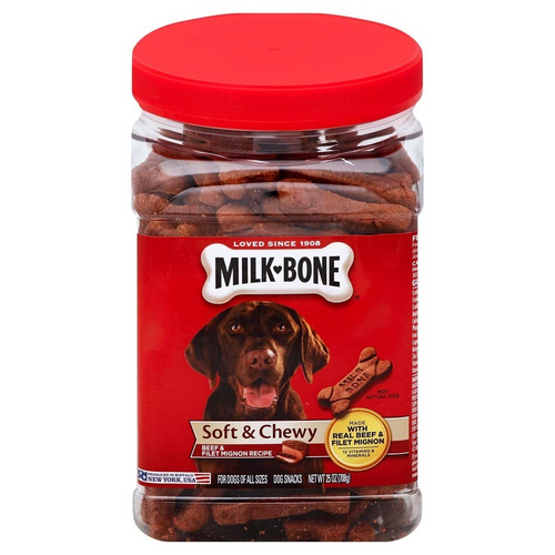 Milk-Bone Soft and Chewy Treats-Beef Filet Mignon
