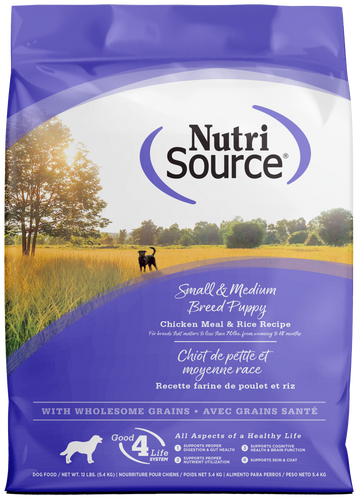 NutriSource Small & Medium Breed Puppy Chicken & Rice Dry Dog Food