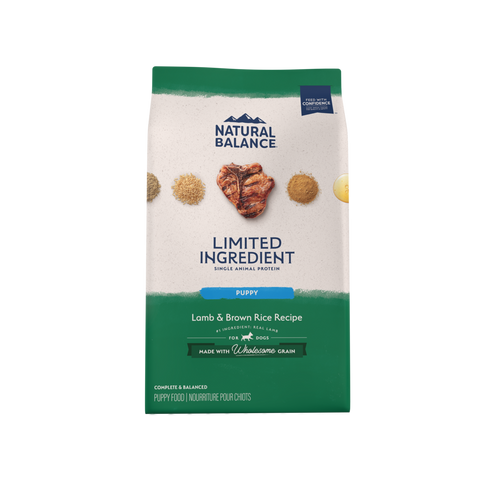 Natural Balance Limited Ingredient Puppy Dry Dog Food, Lamb & Brown Rice Recipe