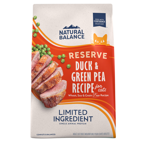 Natural Balance Limited Ingredient Reserve Grain Free Dry Cat Food, Duck & Green Pea Recipe