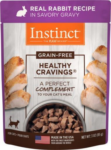 Instinct Healthy Cravings Grain Free Rabbit Wet Cat Food Topper