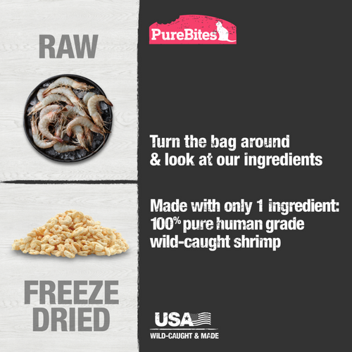 PureBites Freeze Dried Shrimp Cat Treats