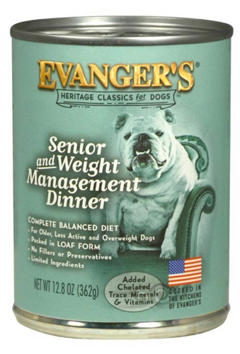 Evanger's Classic Senior and Weight Management Canned Dog Food