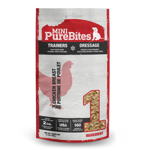 PureBites Mini Trainers Freeze Dried Chicken Breast Dog Treats