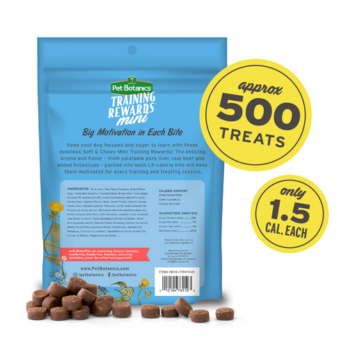 Pet Botanics Training Rewards Mini Soft & Chewy Beef Dog Treats