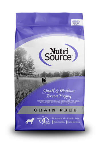 NutriSource Grain Free Small & Medium Breed Puppy Recipe Dry Dog Food