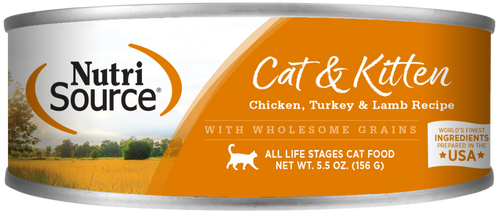 NutriSource  Cat & Kitten Chicken, Turkey & Lamb Canned Cat Food