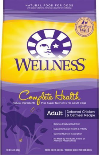 Wellness Complete Health Natural Chicken Recipe Dry Dog Food