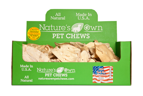 Nature's Own USA Peanut Butter Flavored Cow Ears for Dogs