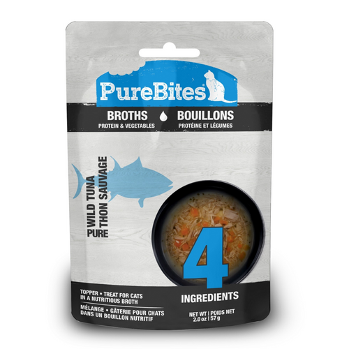 PureBites Broths Cat Treat Topper Tuna & Vegetables